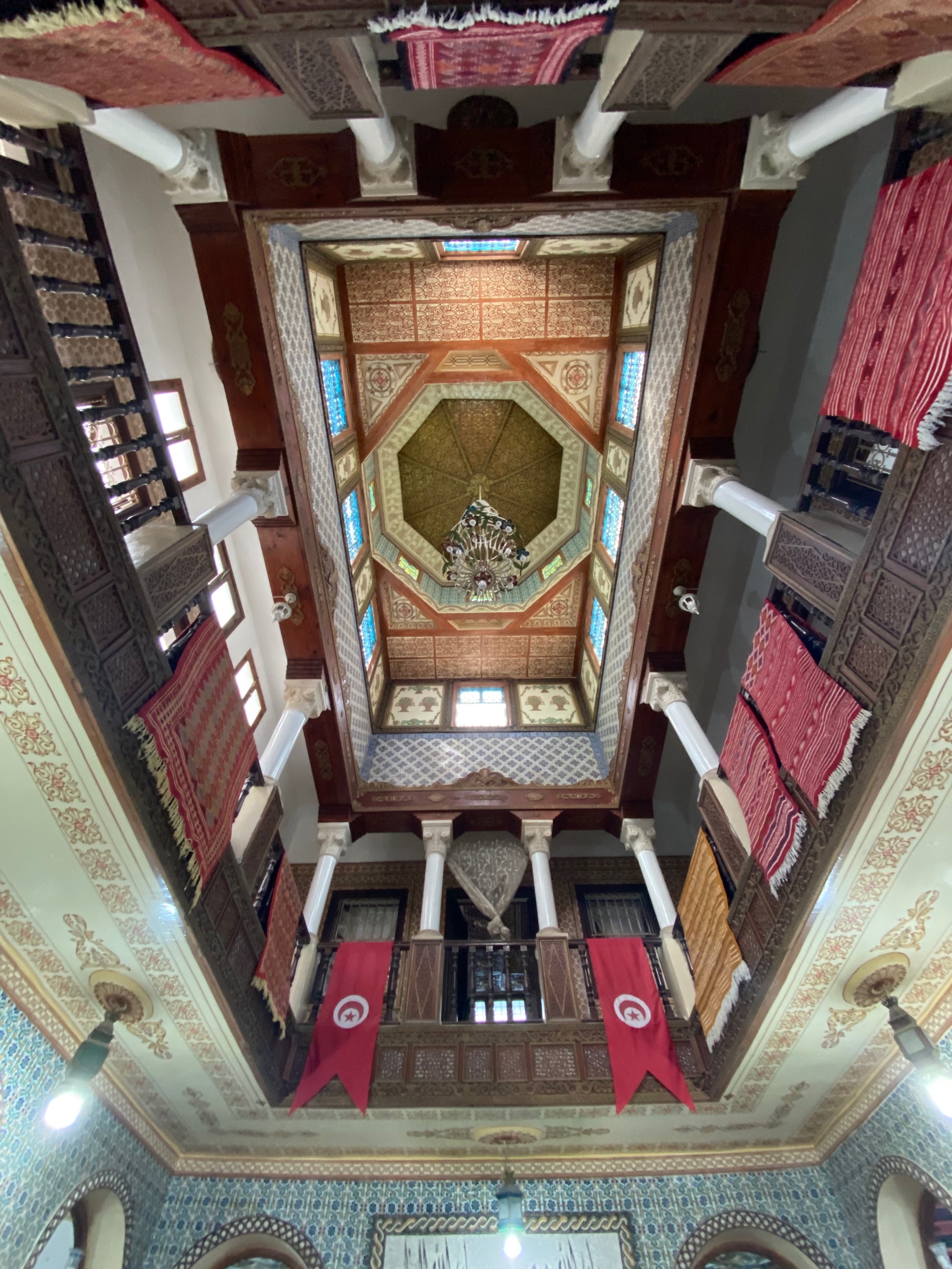 Entrance hall of a famous carpet manufacturer in Kairouan