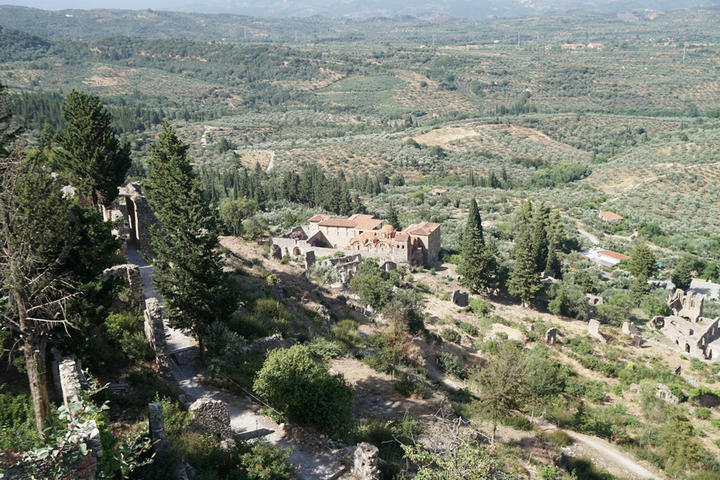 Overview of site of Mystras
